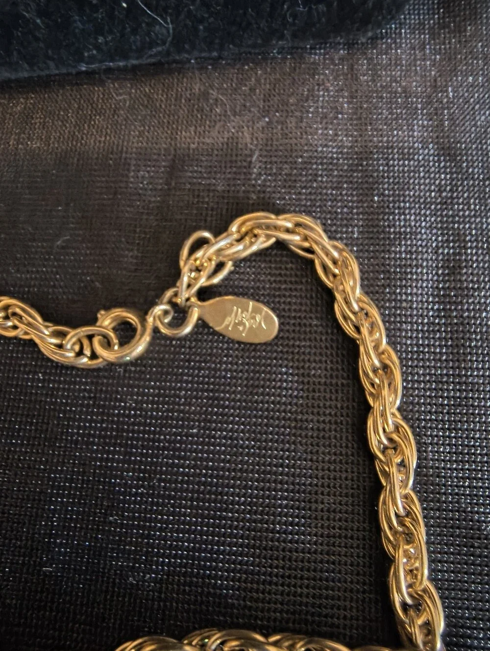 Vintage Napier Signed 50” Gold Tone Rope Chain Long Layering Necklace